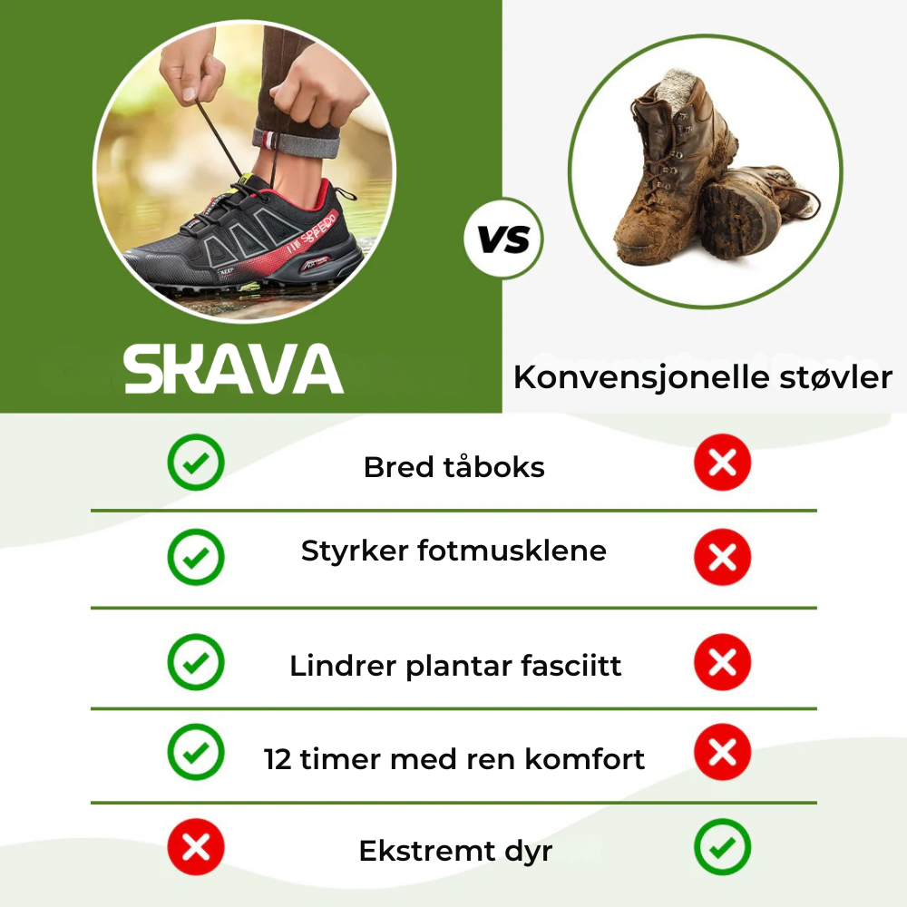 Skava™ Ortopediske smertelindrende gåsko