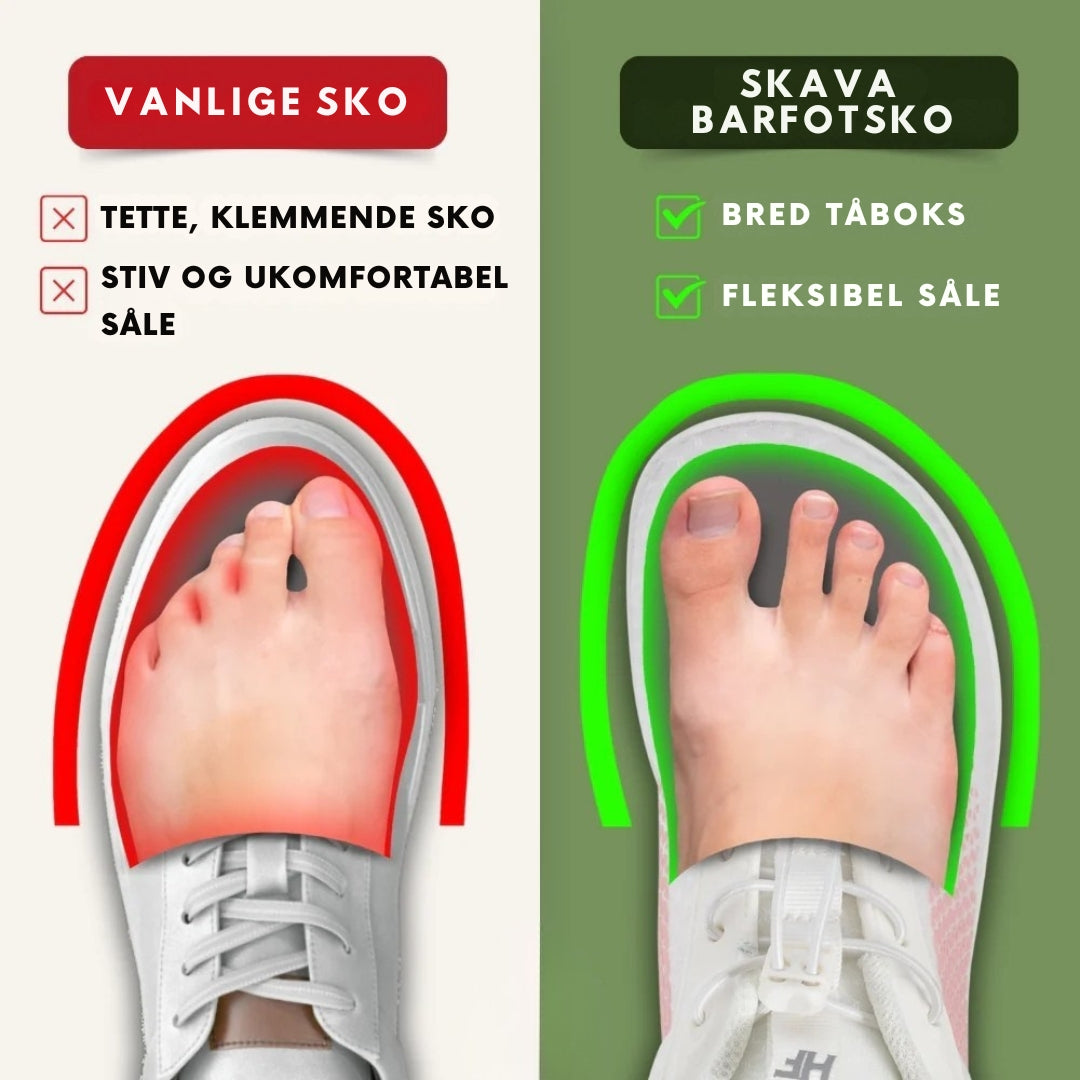 HF-serien – Barfotsko mot Fot-, Kne- og Ryggsmerter (Unisex) (BOGO)